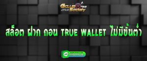 สล็อต ฝาก ถอน true wallet ไม่มีขั้นต่ำ สมัคร